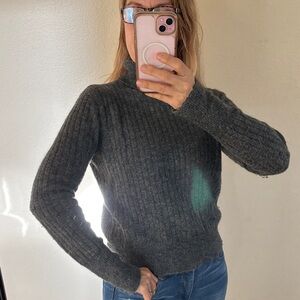 Zara Dark Gray Turtleneck Sweater